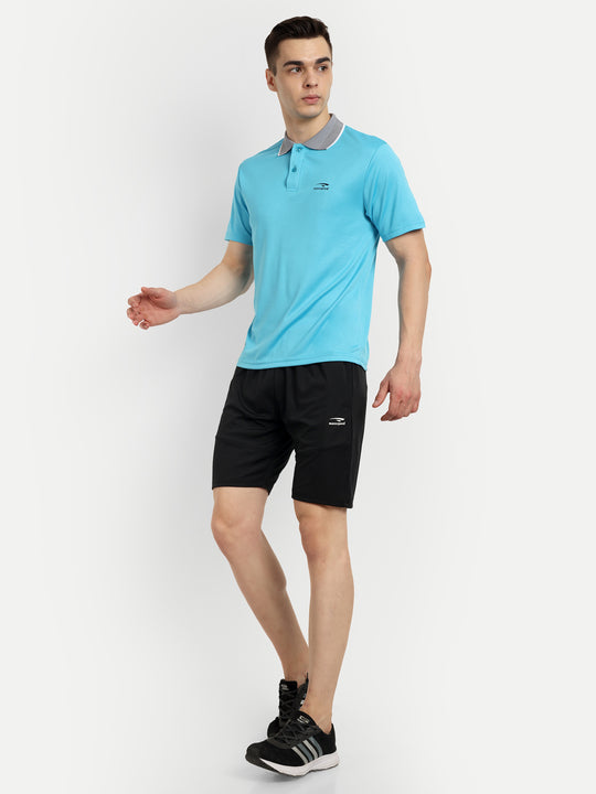 Sky Blue Polo Badminton Tshirt