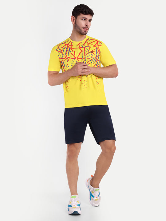 SUNSHINE YELLOW GRAPHIC TSHIRT- AERO TEE