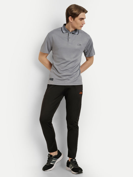 Light Grey Polo Badminton Tshirt