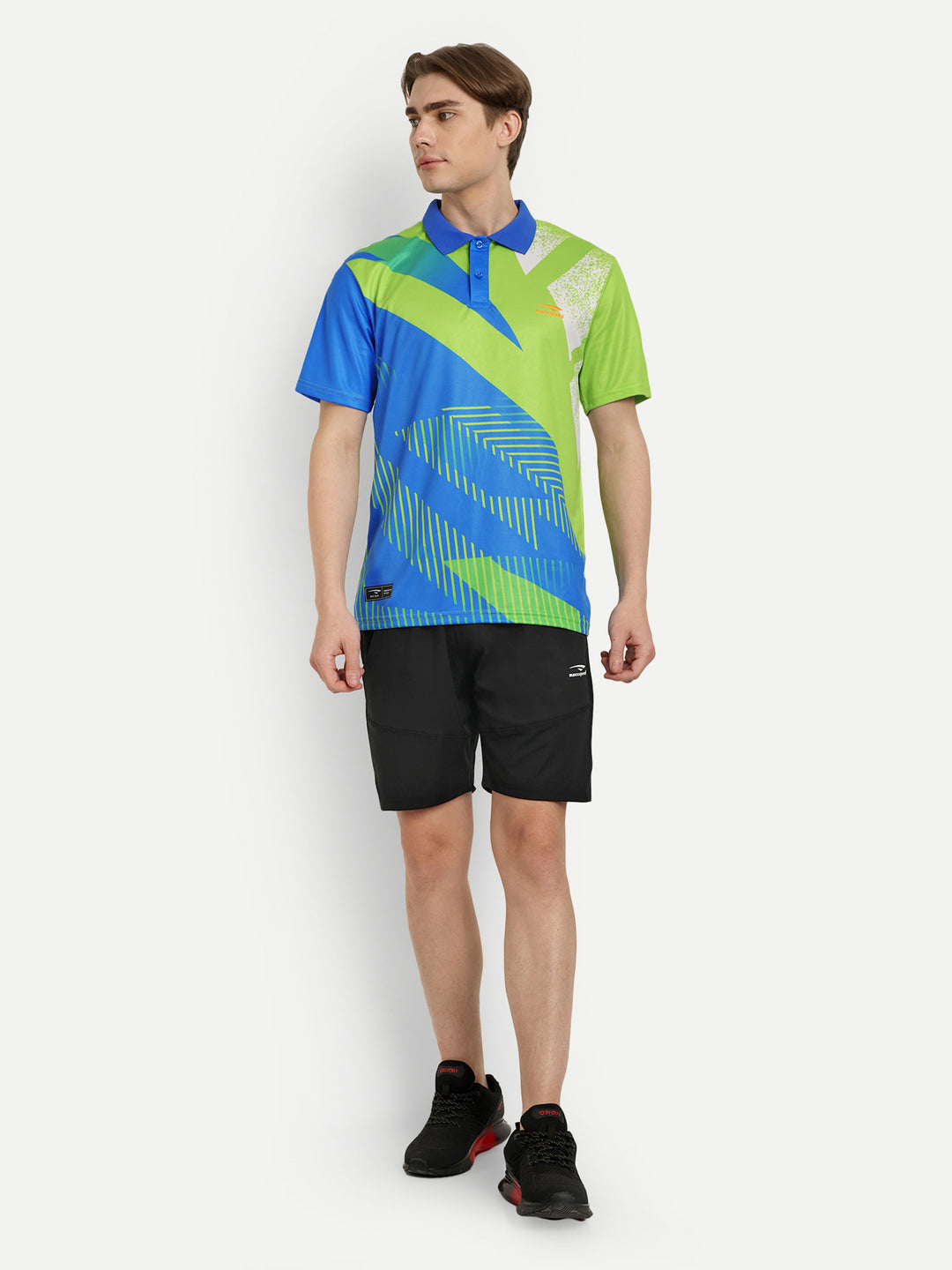 Green & Blue Badminton Tshirt