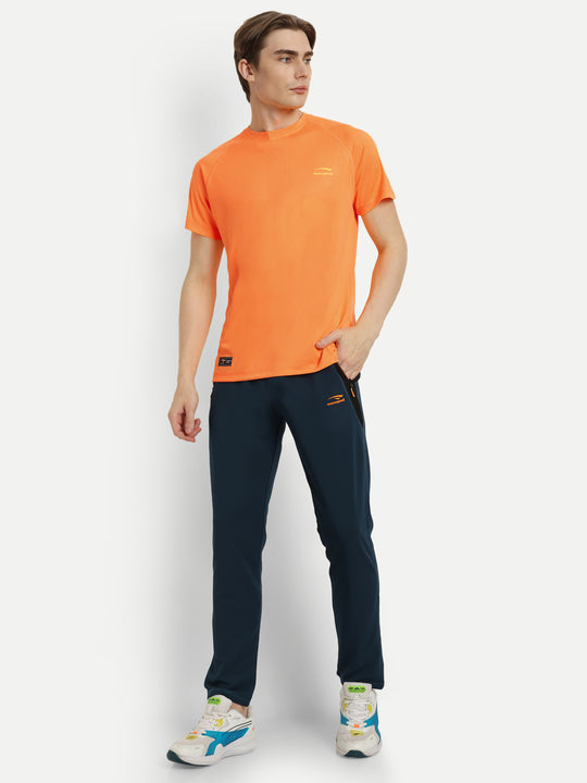 Orange Plain Badminton Tshirt