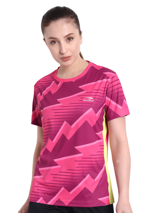 FLAMINGO PINK GRAPHIC T-SHIRT - AERO TEE - WOMEN