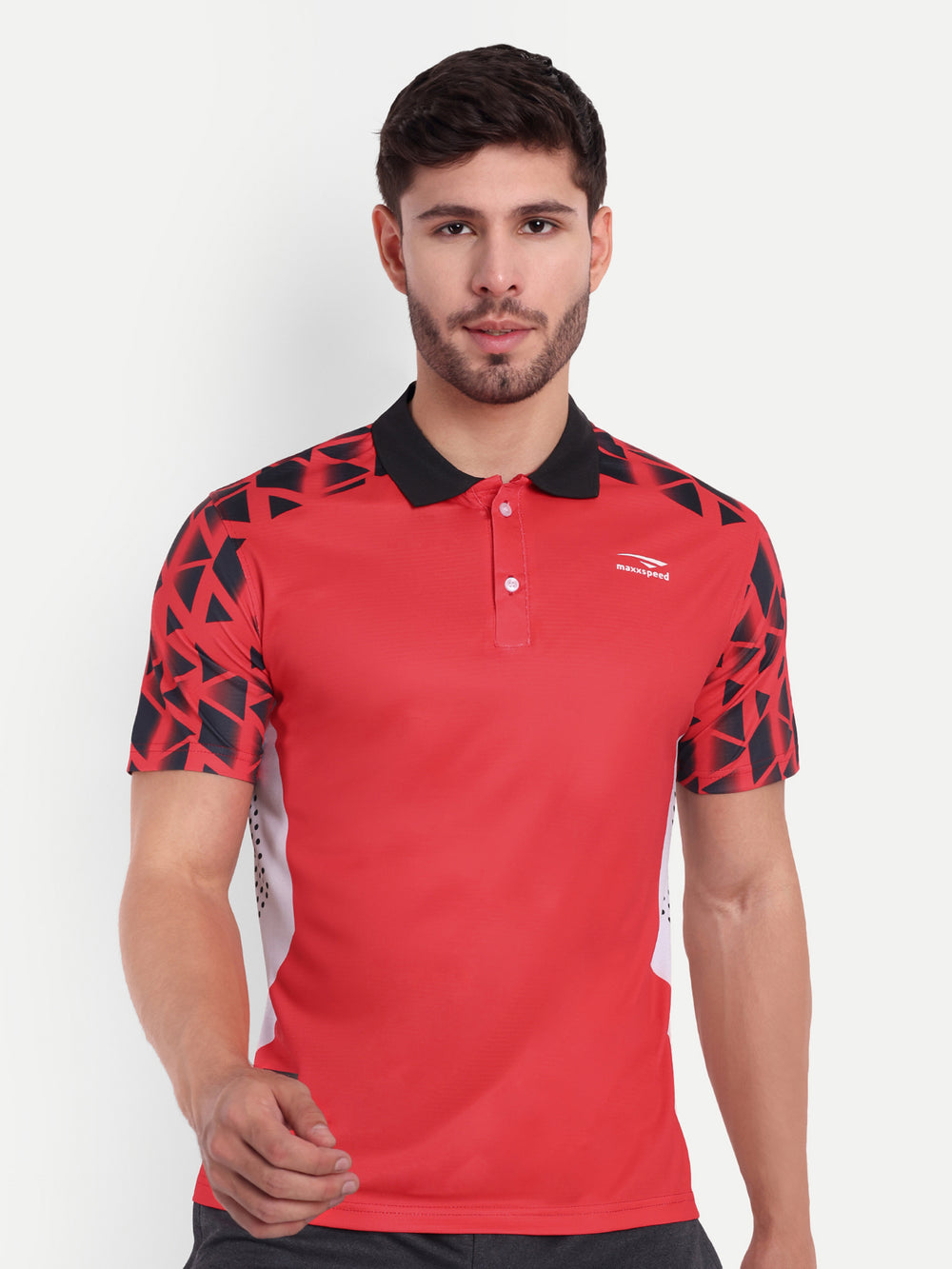 ARROW RED POLO TSHIRT- AERO TEE