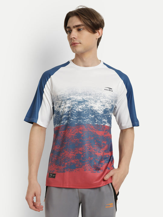 Multi Colour Badminton Tshirt