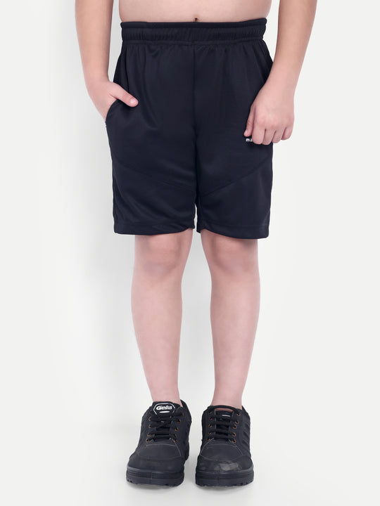 BLACK BADMINTON SHORTS - KIDS