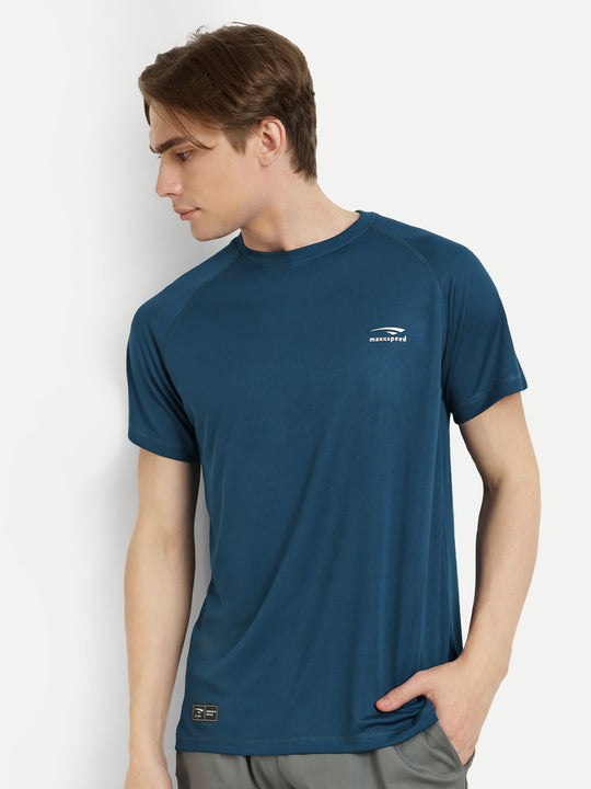 Rama blue Plain Badminton Tshirt