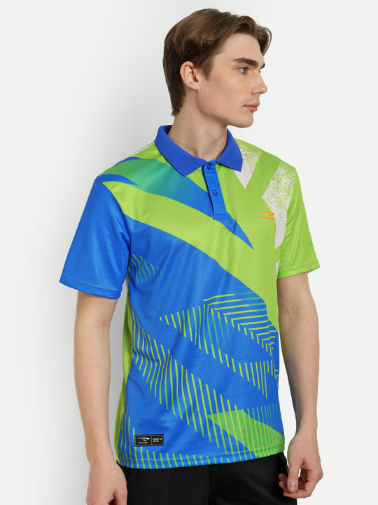 Green & Blue Badminton Tshirt