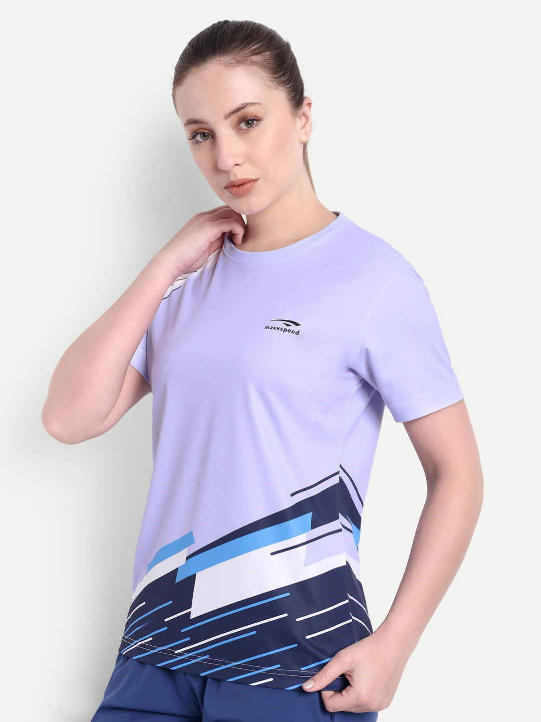 VIOLET GRAPHIC T-SHIRT - AERO TEE - WOMEN