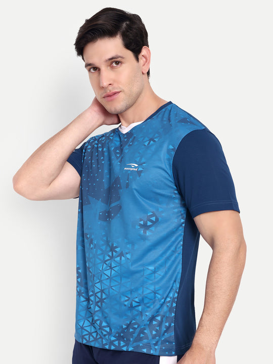 RAMA BLUE V NECK TEE