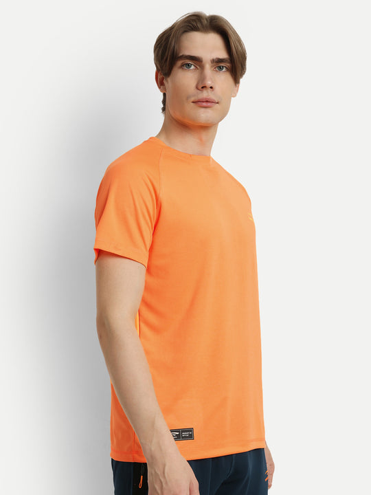 Orange Plain Badminton Tshirt