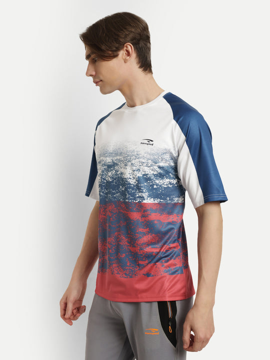 Multi Colour Badminton Tshirt