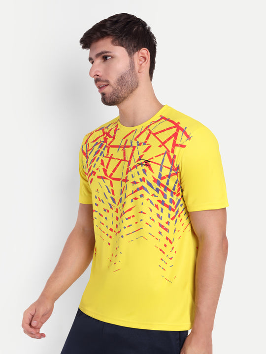 SUNSHINE YELLOW GRAPHIC TSHIRT- AERO TEE