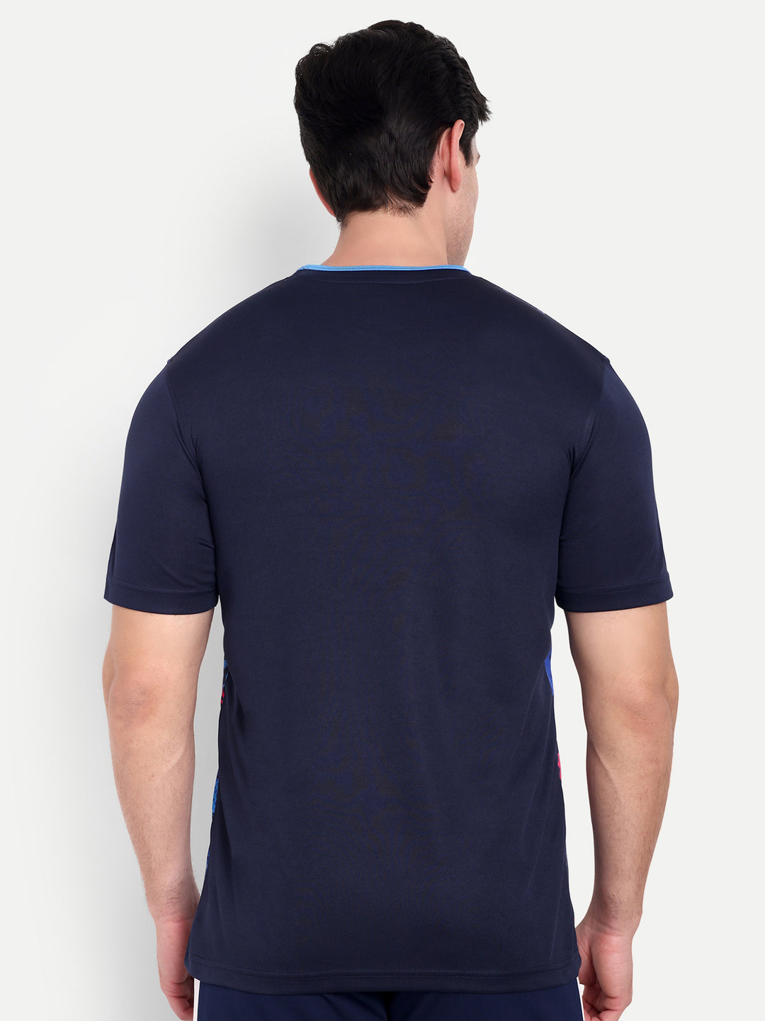 NAVY BLUE WITH SKY BLUE TIPPING NECK