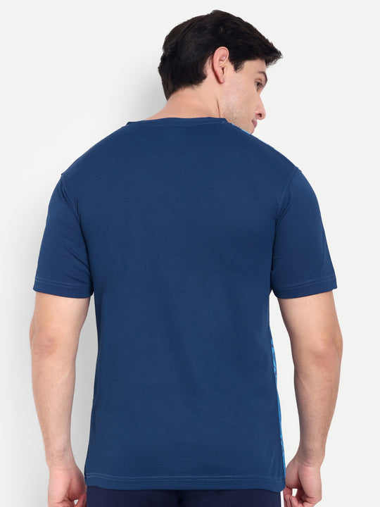 RAMA BLUE V NECK TEE