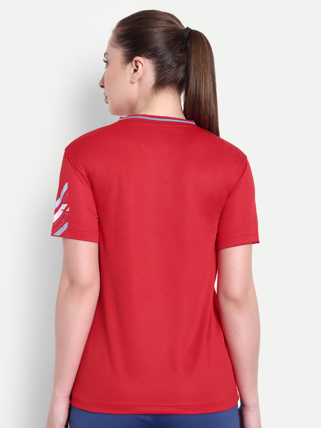 RED CREW NECK TSHIRT - WOMEN