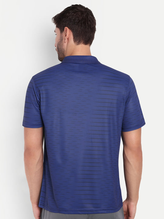 INDIGO BLUE POLO TSHIRT- AERO TEE