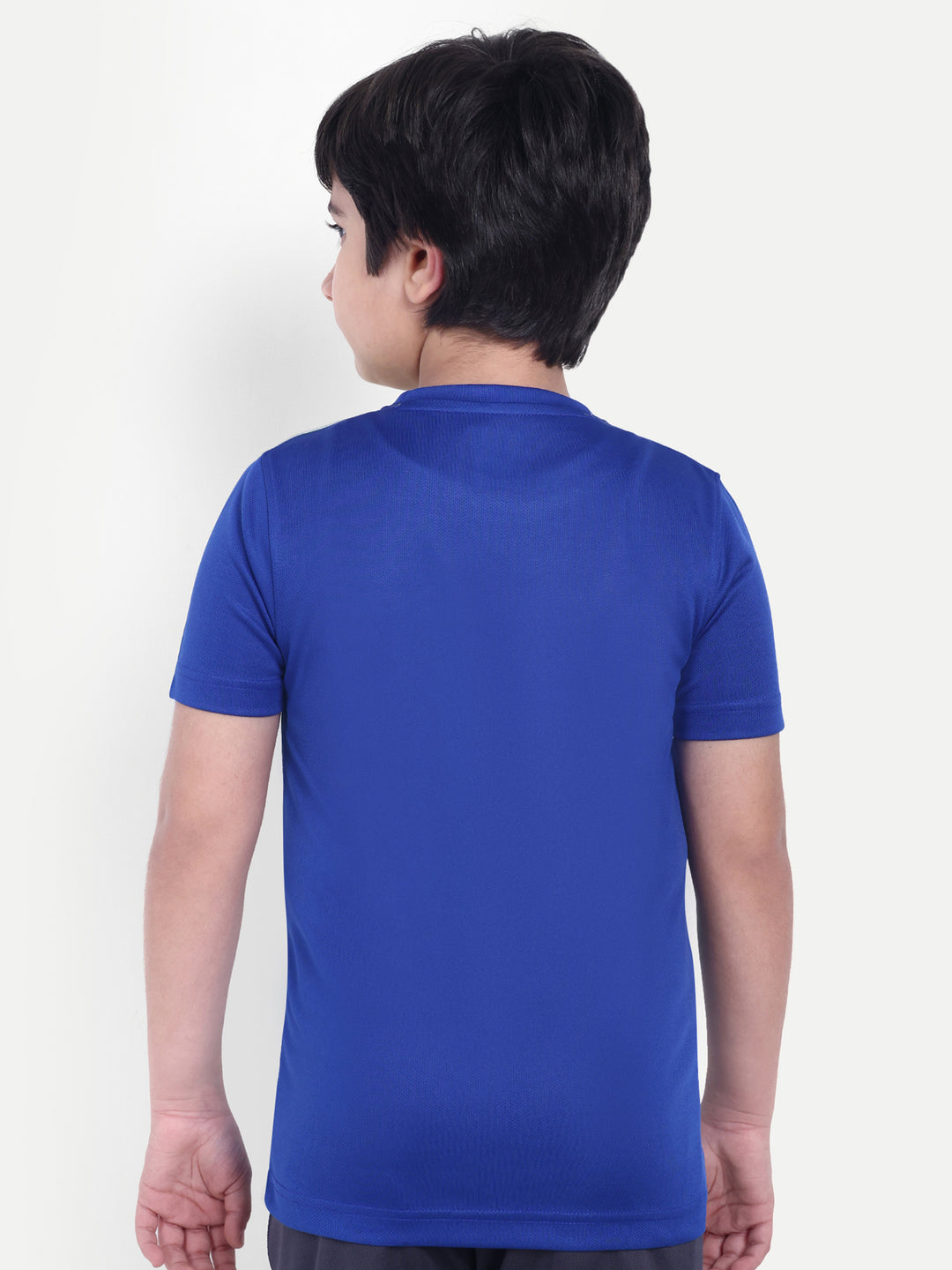 GREEN WITH ROYAL BLUE STRIPE TEE - KIDS