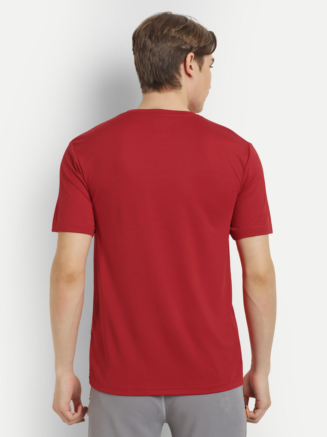 Red & White Badminton Tshirt