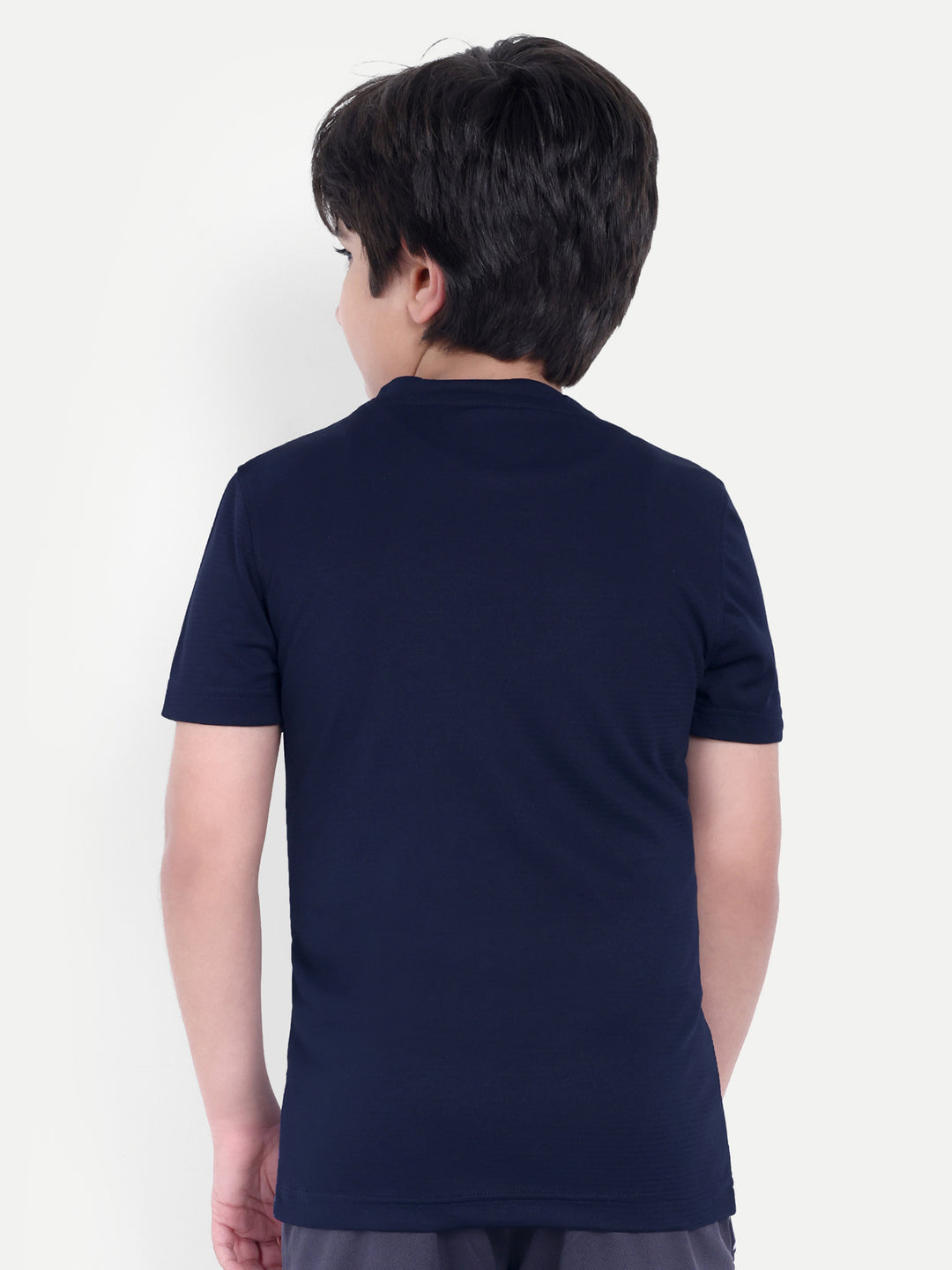 NAVY BLUE V NECK TEE - KIDS