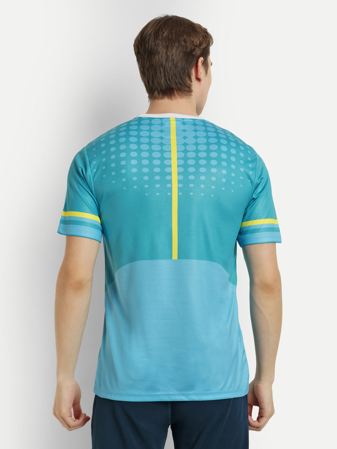 Sea Blue Graphic Badminton Tshirt