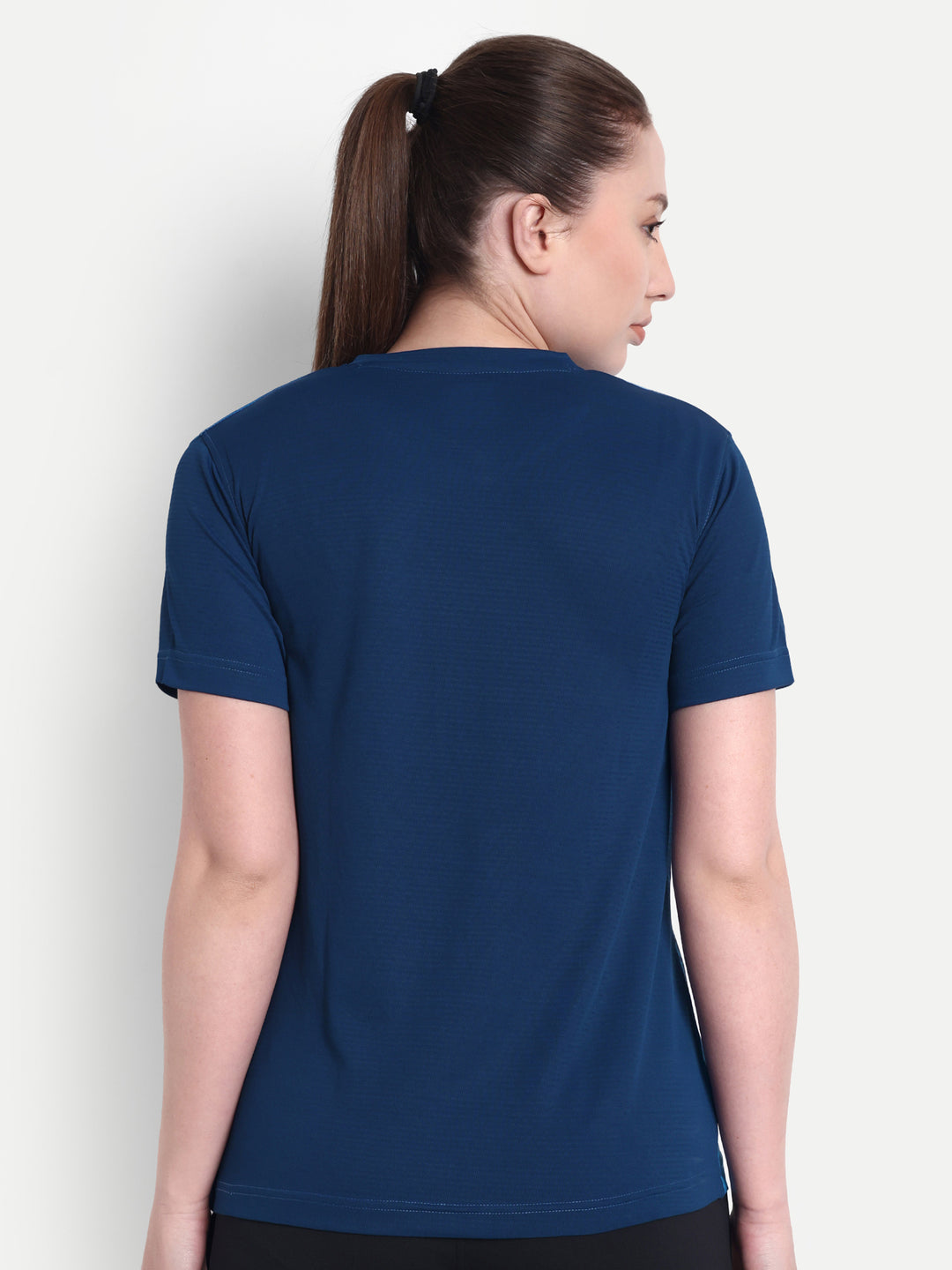 RAMA BLUE V NECK TEE - WOMEN