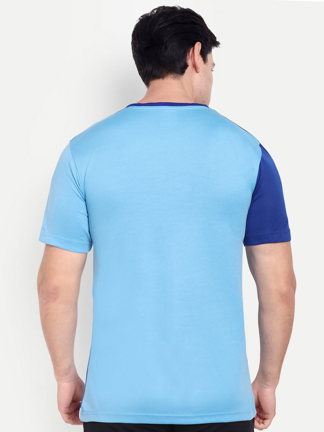 SKY BLUE CRESCENT NECK TEE