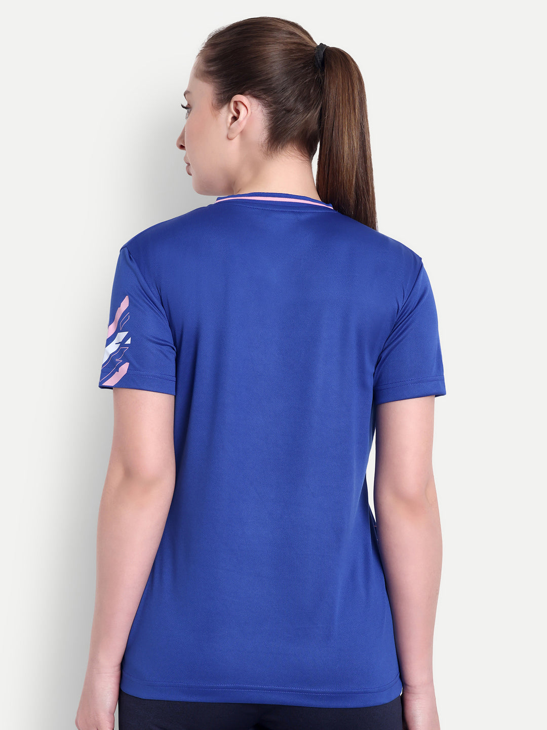 ROYAL BLUE CREW NECK TSHIRT - WOMEN