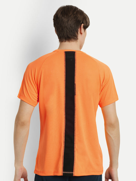 Orange Plain Badminton Tshirt