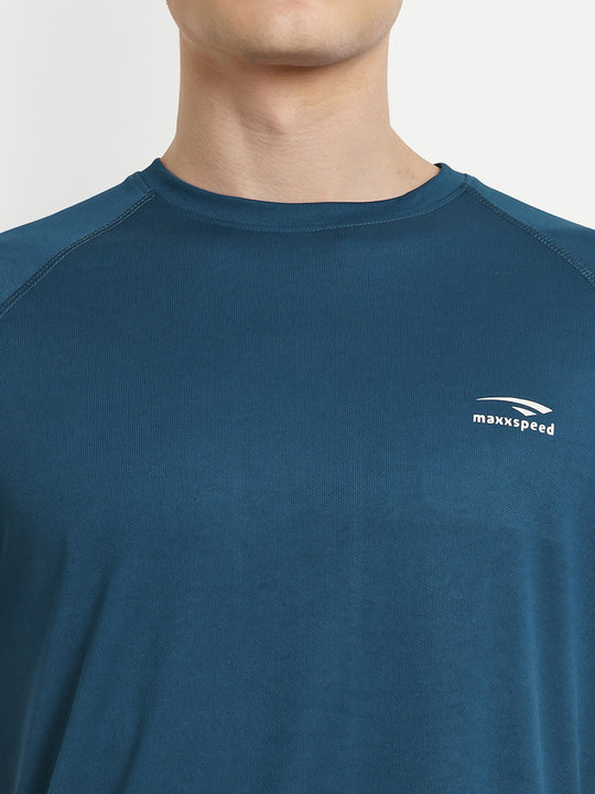 Rama blue Plain Badminton Tshirt