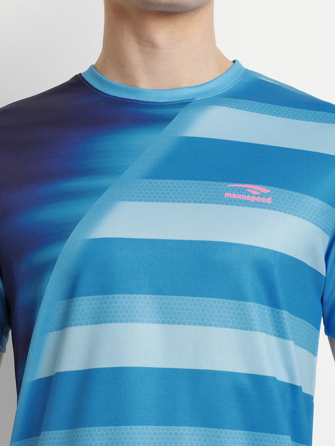 Blue and Navy Badminton Tshirt