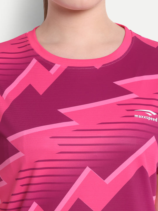 FLAMINGO PINK GRAPHIC T-SHIRT - AERO TEE - WOMEN