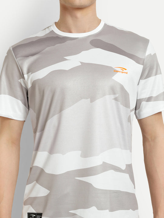 Miltary Print Badminton Tshirt