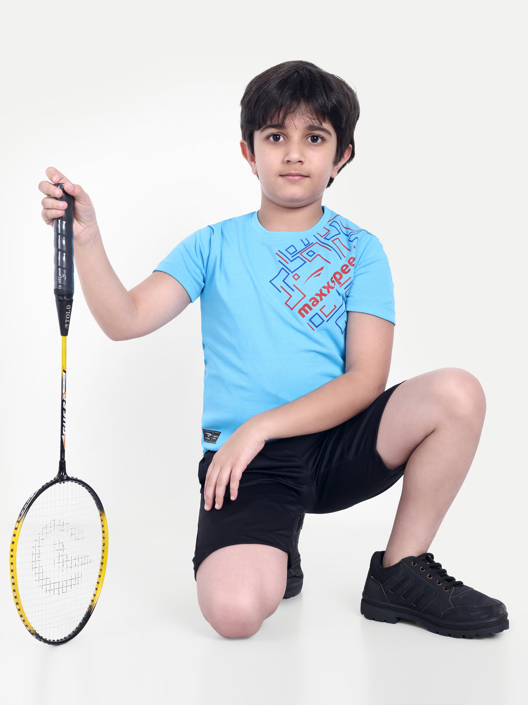 BLACK BADMINTON SHORTS - KIDS